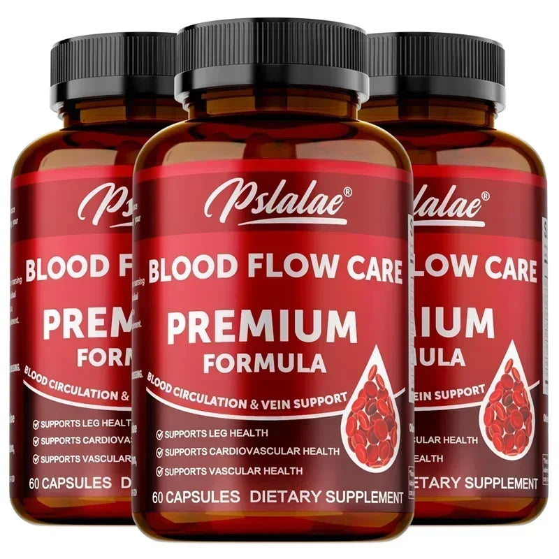 Blood Flow Care Capsules - Promotes Heart Health and Blood Circulation, Improves Varicose Veins, and Relieves Discomfort