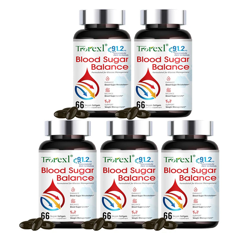 Diabetes Capsules for Heart&Cardiovascular Health Support Blood Sugar Balance Insulin Maintain Sugar Metabolism Blood Sugar Pill