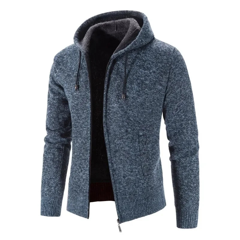 LEGIBLE 2025 Men's Sweaters Autumn Winter Wool Zipper Cardigan Sweaters Man Casual Knitwear Sweatercoat Male
