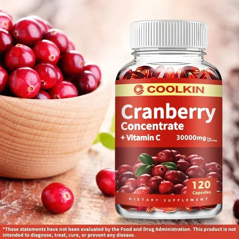 Cranberry - Urinary Tract UT Cleanse & Bladder Health, Gut Health, Immunity - with Vitamin C