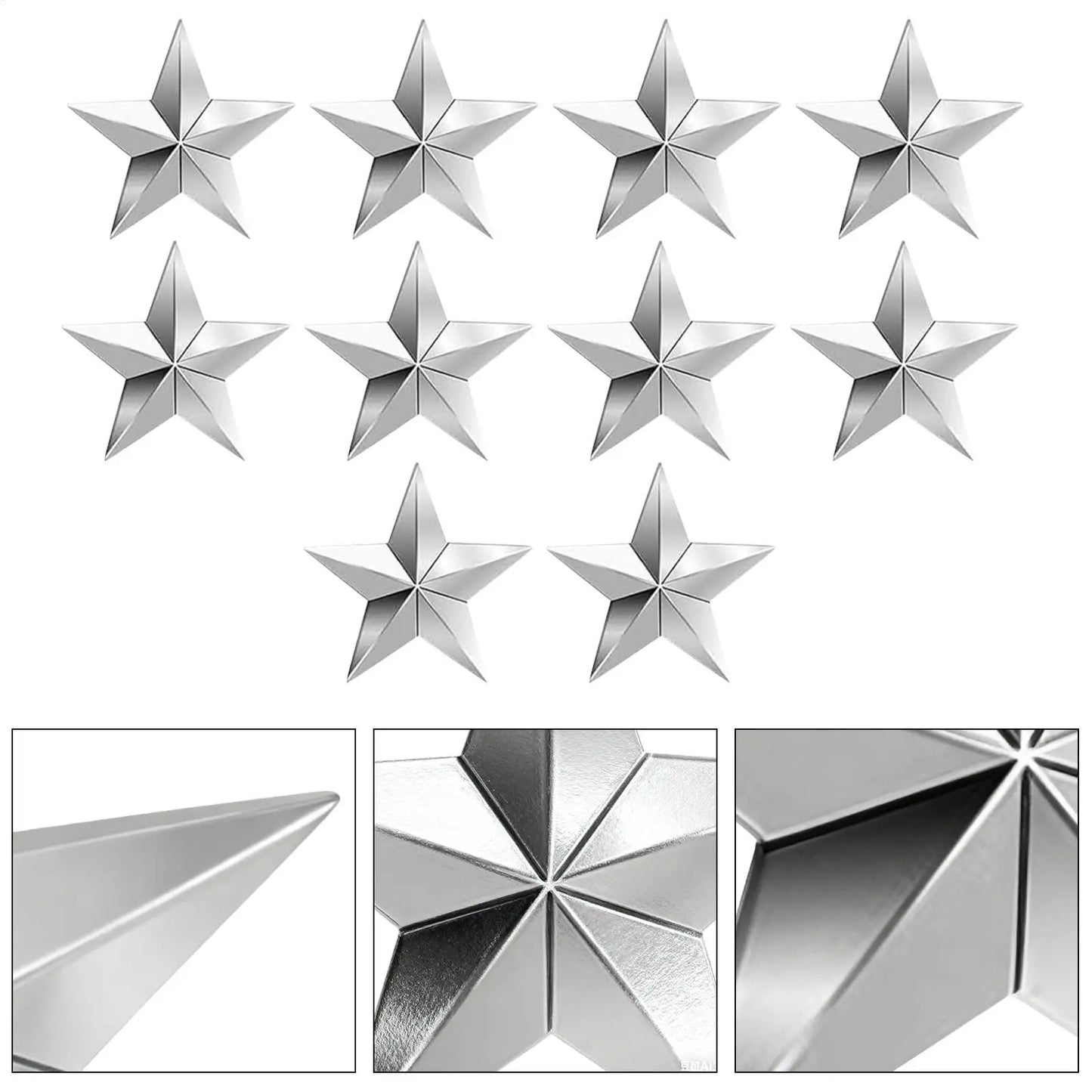 Snowboard Grip Pad 10 Pieces Snow Sport Equipment Pentagram Studs Snowboard Grip Pad for Women Men Adults Teens Beginners