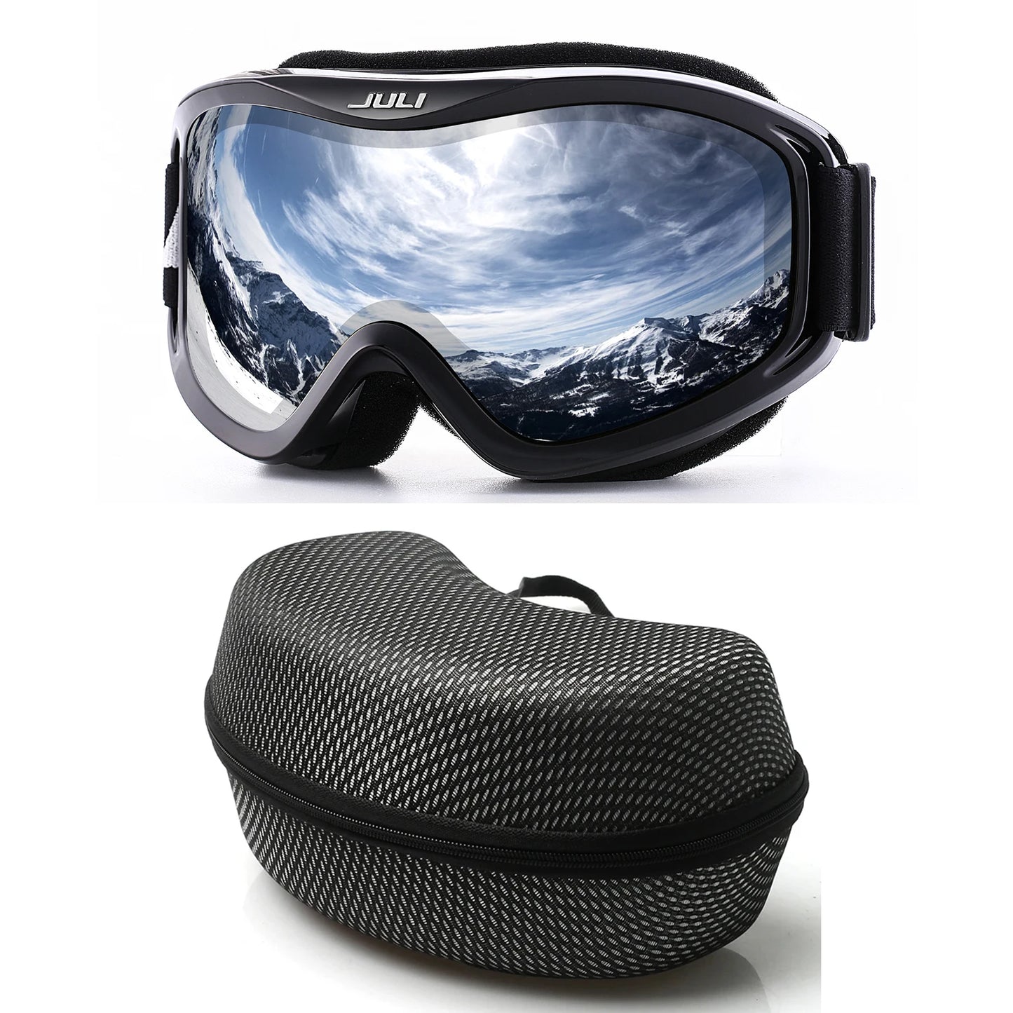 MAXJULI Professional Ski Goggles Double Layer Anti-Fog UV400 Lens Snowboarding Snow Winter Sports Goggles for Men Women BBS