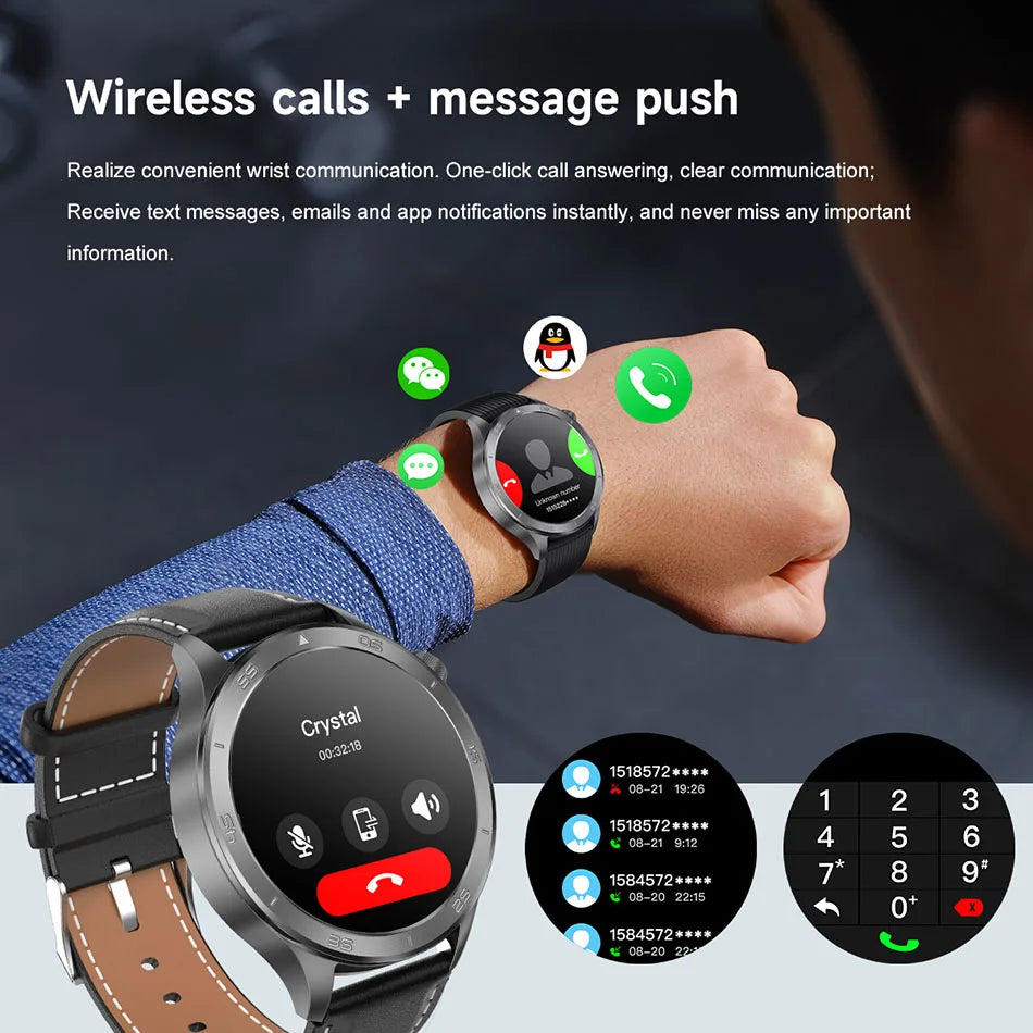 2025 New OPPO X2 Smart Watch Men's GPS Sports IP68 Waterproof Compass Heart Rate Blood Oxygen Bluetooth Call Smartwatches IOS
