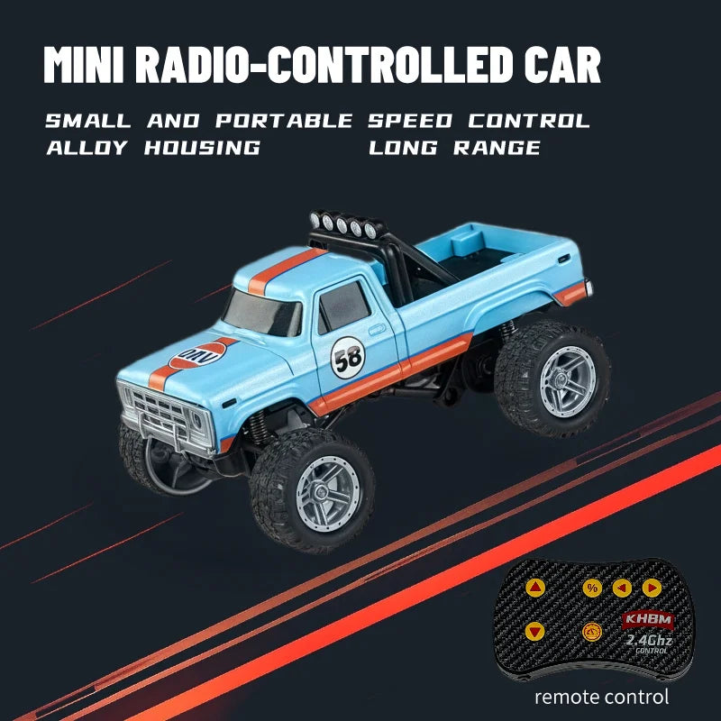 New RC Car MINI Alloy 1/64 Remote Control Car Convenient to Carry 60 Minutes of Work Time Children's Gifts Electronic Toys