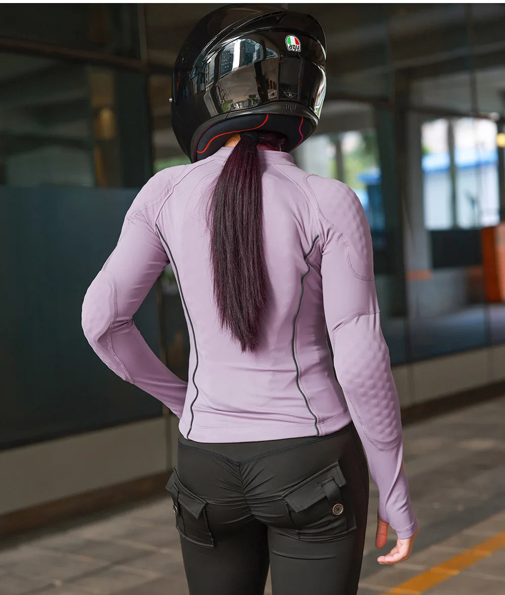 WOSAWE Women Motorcycle Jacket CE Approved Motorcycle Body Armor Summer Downhill Motorbike Protection Moto Racing Clothing