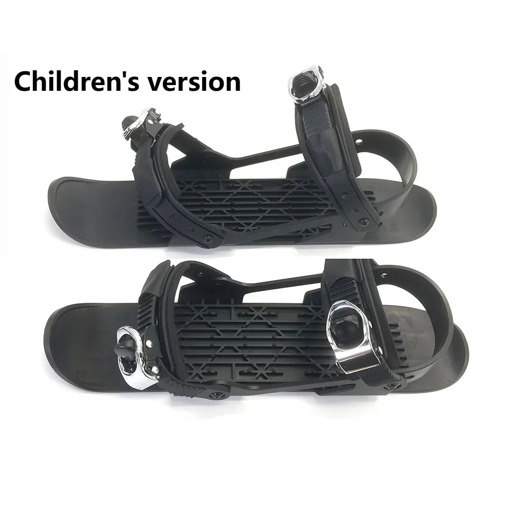 Mini Short Skis For Outdoor Snow Ski Boots Snowboards Portable Ice Skates And Snow Boots For Winter Travel