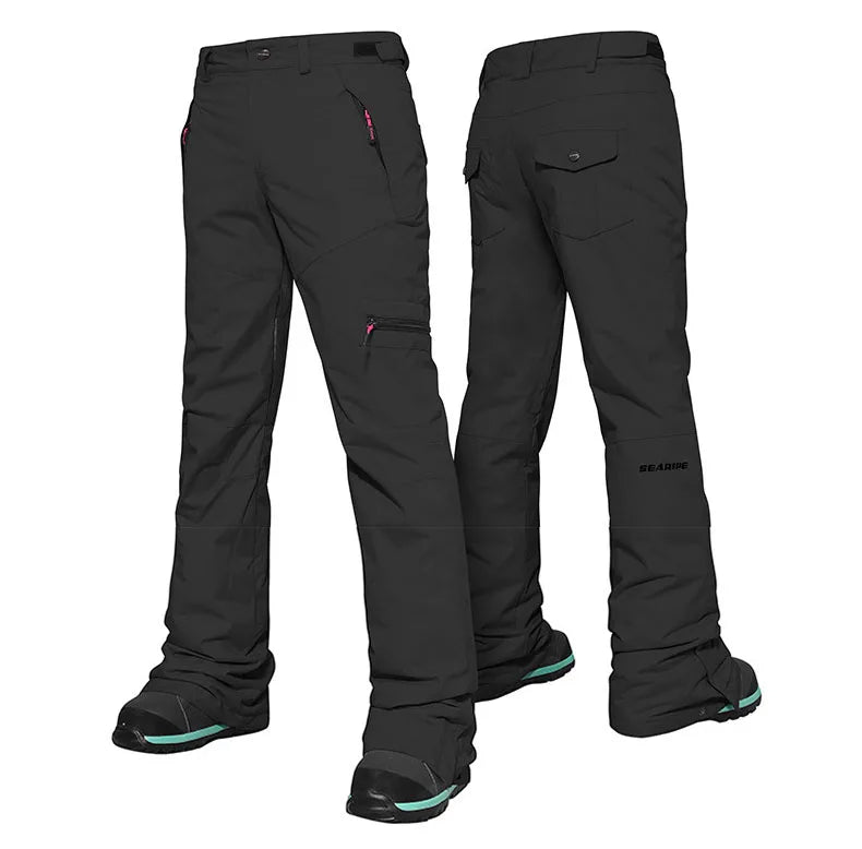 2024 New Ski Pants Women Pants Overalls Windproof Waterproof Ski Suits Men Mountain Snowboard Outdoor Hiking Ski Loose Trousers