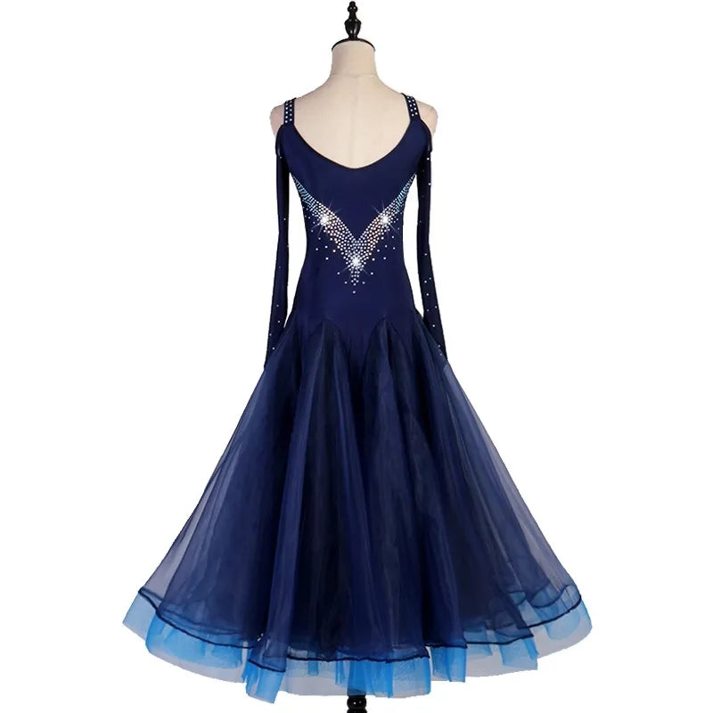 Modern Dance Competition Ballroom Dress Dancewear Womens Waltz Suit Carnival Urban Costumes Practice Wear Girls Fashion Clothing