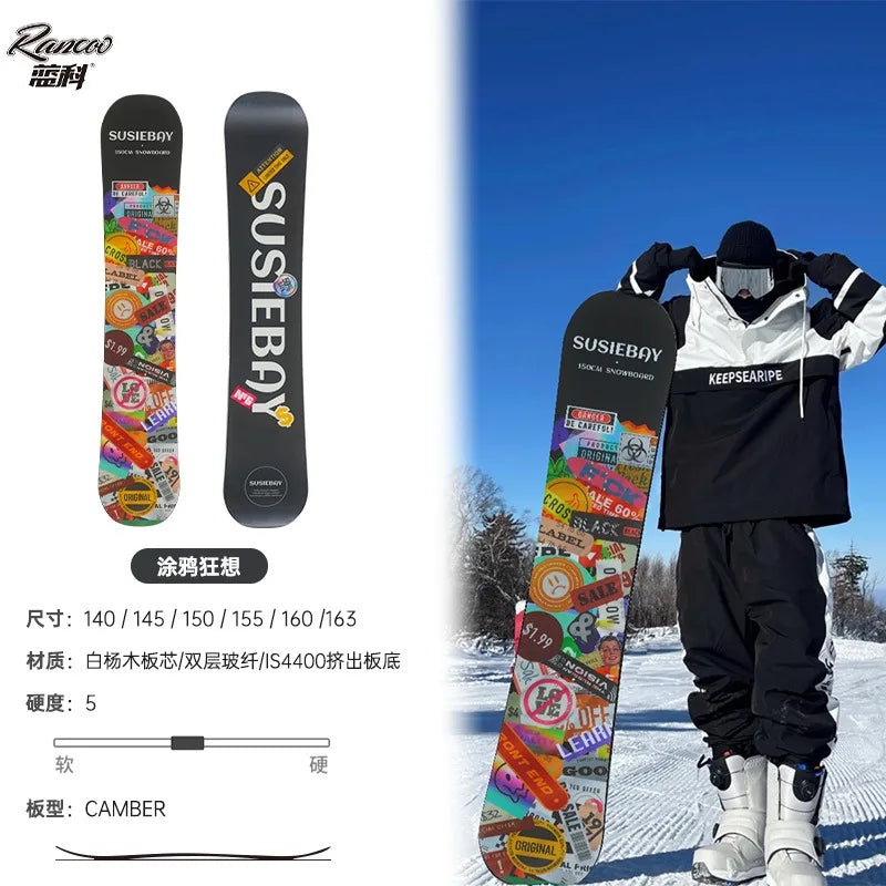 Unisex Snowboard For Both Men And Women Accessoires Ski Including All-purpose Snowboard Equipment For Beginners Snowboard