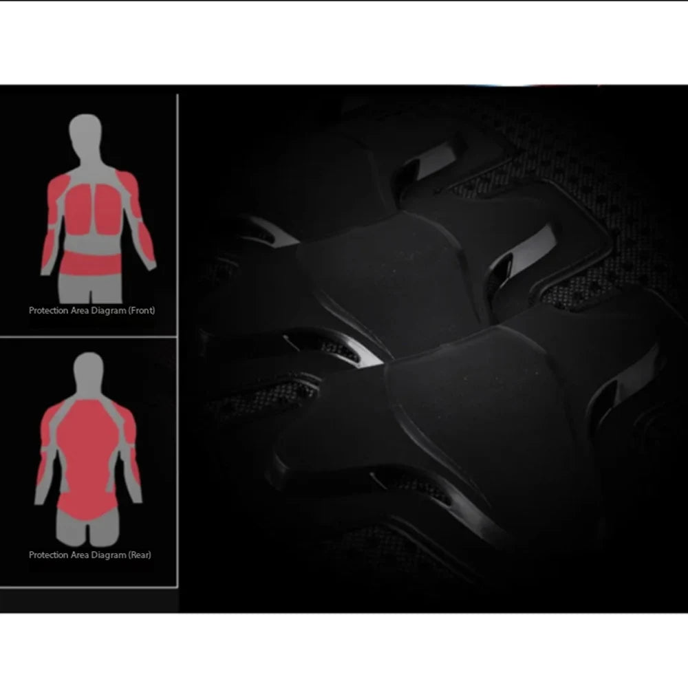 Summer Off-road Motorcycle Riding Armor Motorcycle Rider Armor Protective Gear Chest Elbow Guards Anti-drop Jacket Breathable