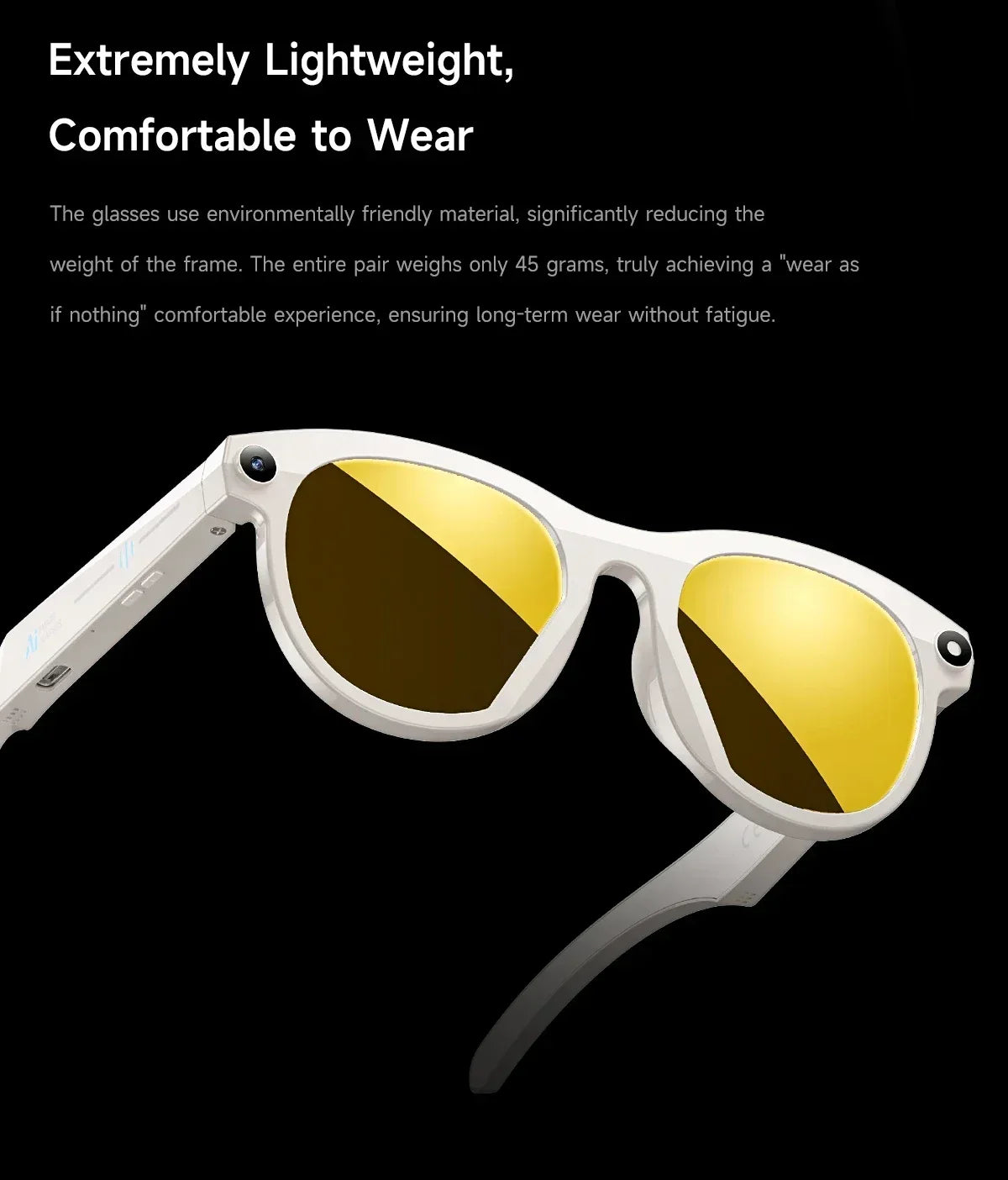 New Smart Glasses Men 8MP Camera WiFi Bluetooth Touch Control IP65 Waterproof AI Translation Noise Cancelling AI Glasses Women