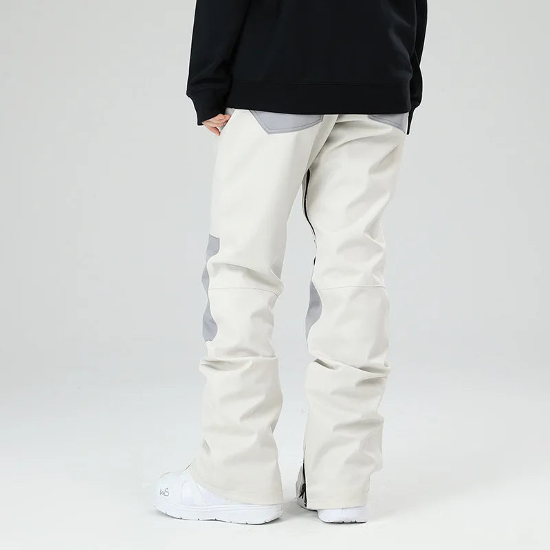 スノーボードウェア 보드복 Slim Fit Ski Pants for Men And Women Waterproof Thermal Stitching Skiwear