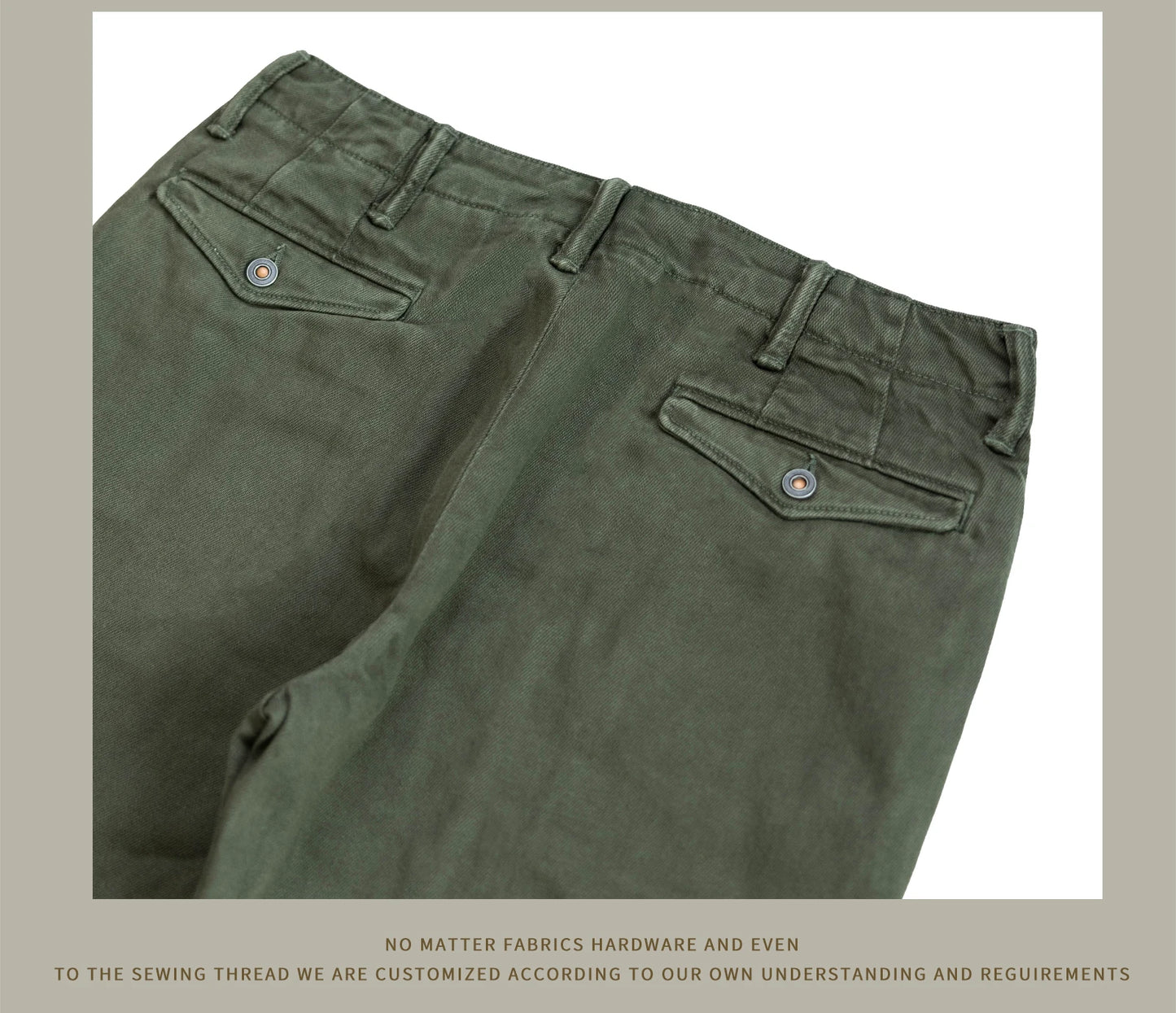 Red Tornado Garmen-Dyed Officer Chino Pants Straight Fit American Casual Style Men's Everyday Trousers