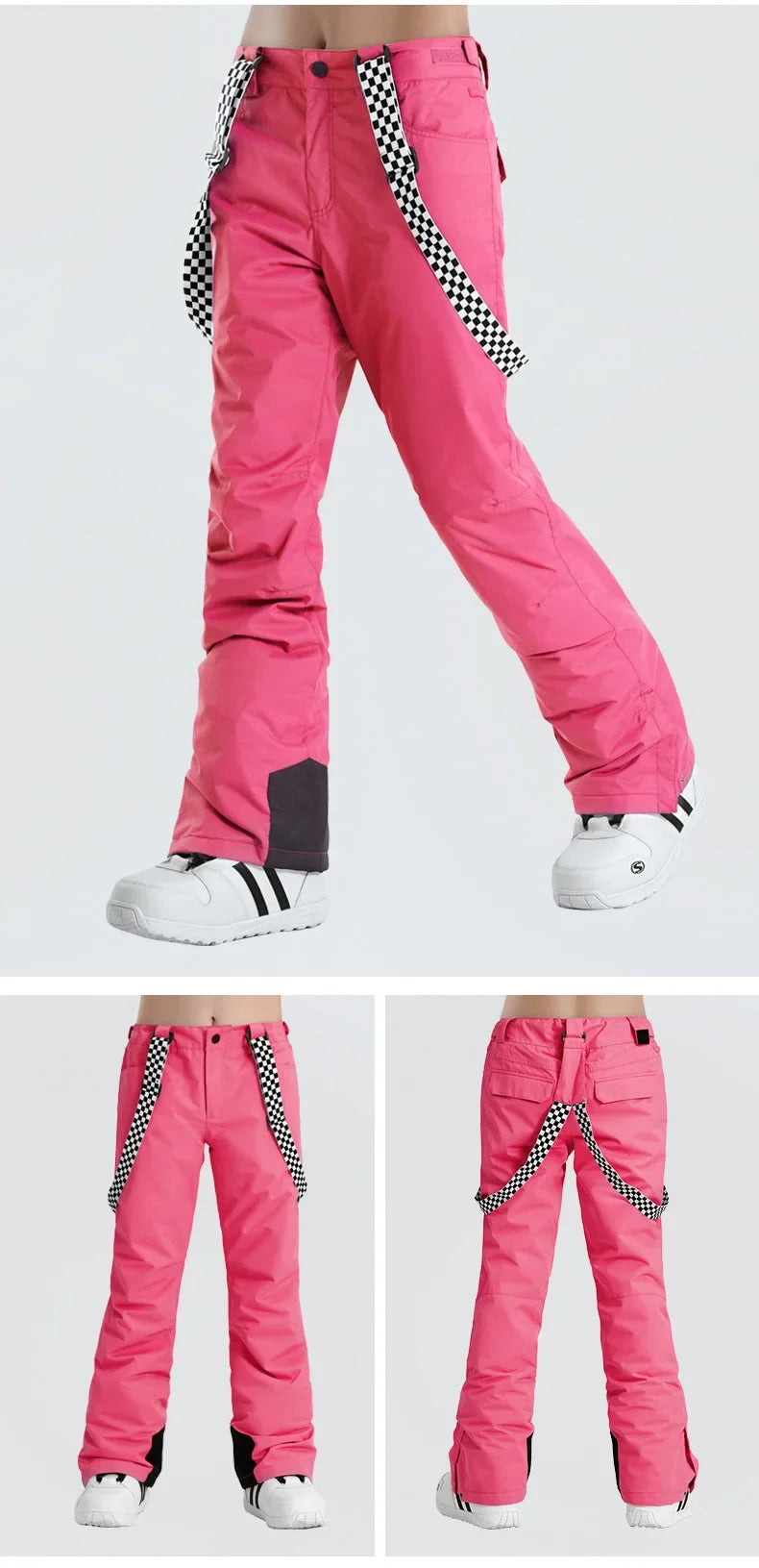 Winter Women Skiing Pants 2025 Outdoor Overalls Waterproof Windproof Snow Trousers Adult Warm Ski Pants Snowboard Sport Clothing