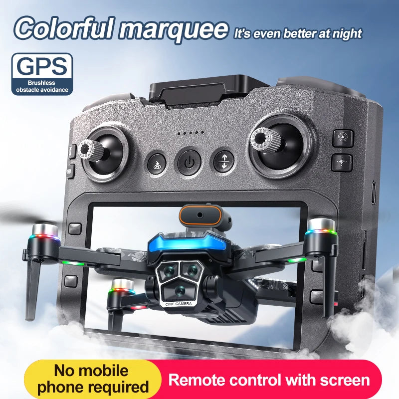 Upgrade A14 Pro Max Drone Aerial 8K HD Dual-Camera 5G WIFI GPS Brushless Motor Optical Flow Obstacle Avoidance RC Drone 10000M