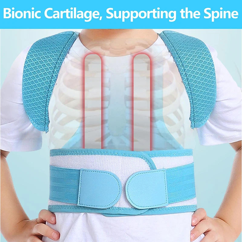 1Pcs Adjustable Children Posture Corrector Kids Back Support Belt Orthopedic Corset Spine Back Lumbar Shoulder Braces Health