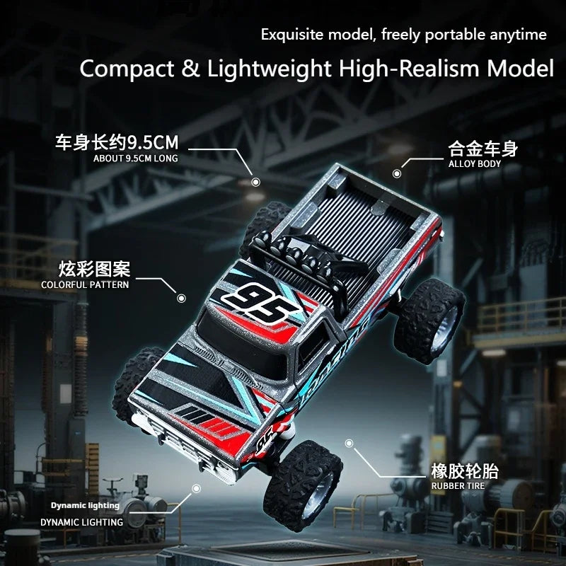 New RC Car MINI Alloy 1/64 Remote Control Car Convenient to Carry 60 Minutes of Work Time Children's Gifts Electronic Toys