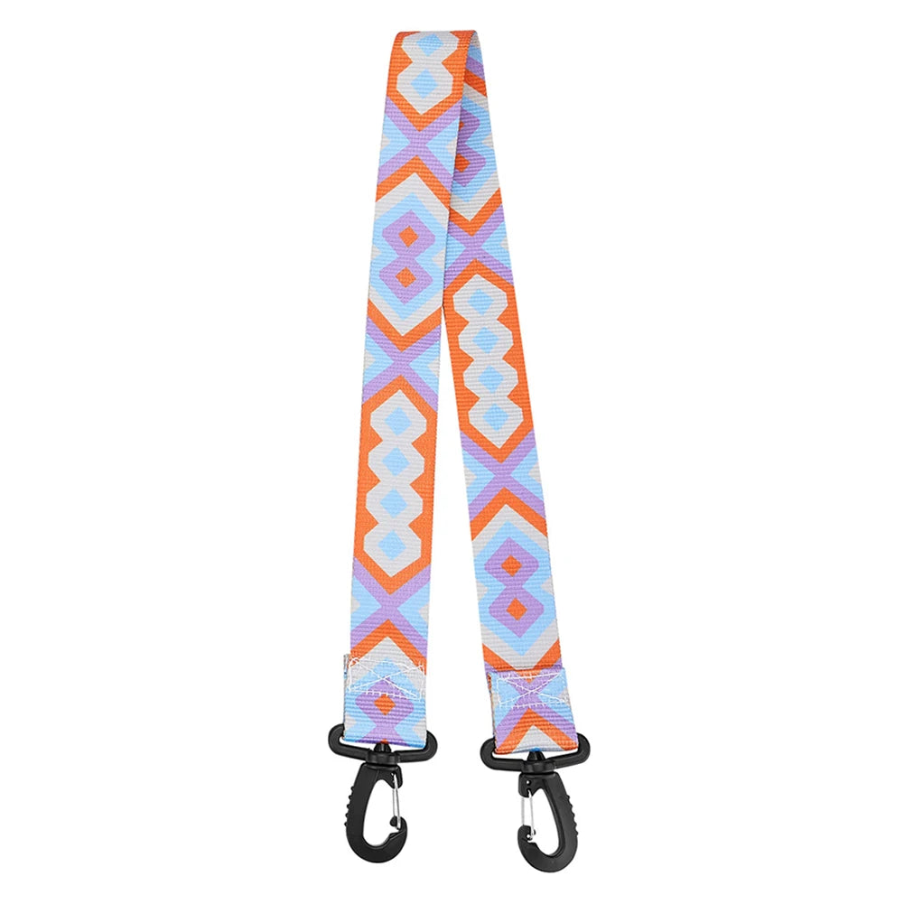 Nylon Skiing Pole Shoulder Hand Carrier Adjustable Lash Handle Straps Buck Hook Loop Protecting Black Nylon Ski Handle Strap Bag