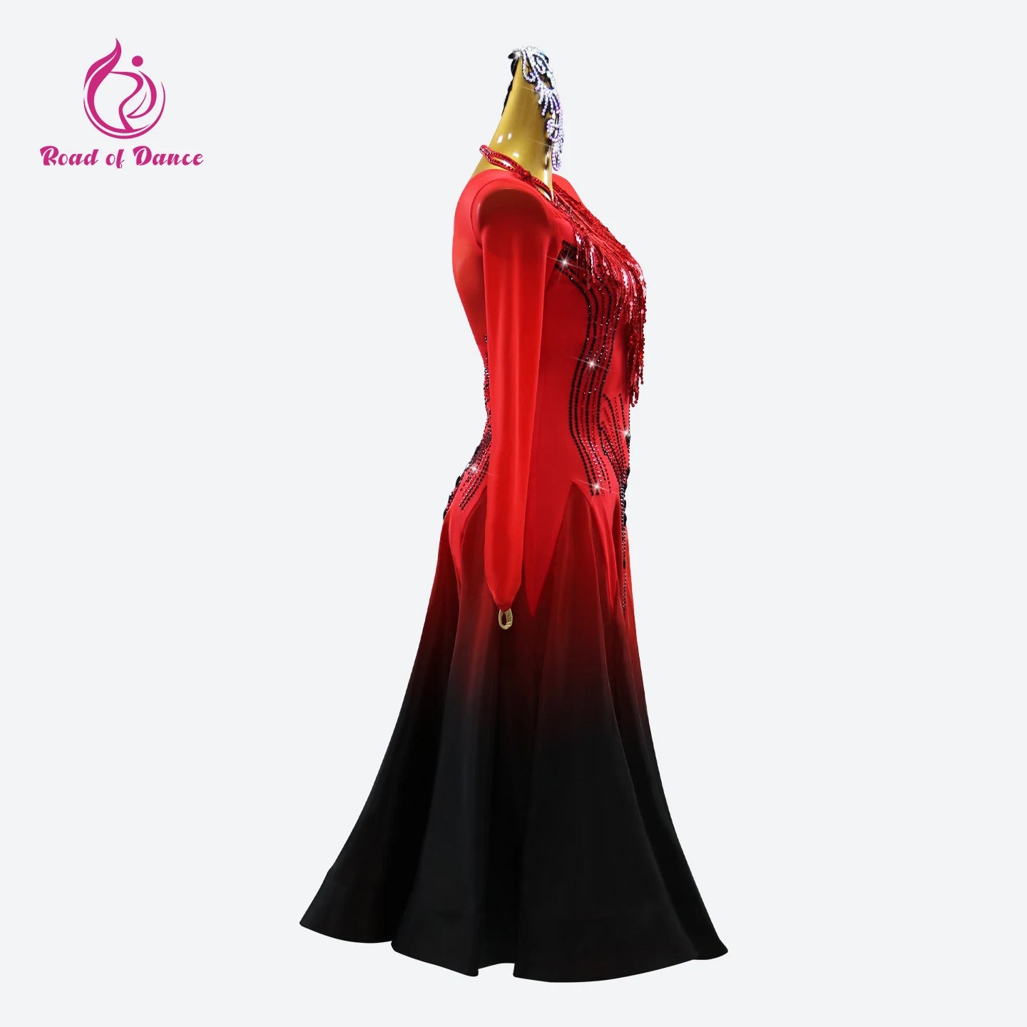 Womens Modern Dress Carnival Girls Ballroom Dance Costumes Waltz Female Suit Korean Stadium Lyrical Long Sleeve Stage Party Sets