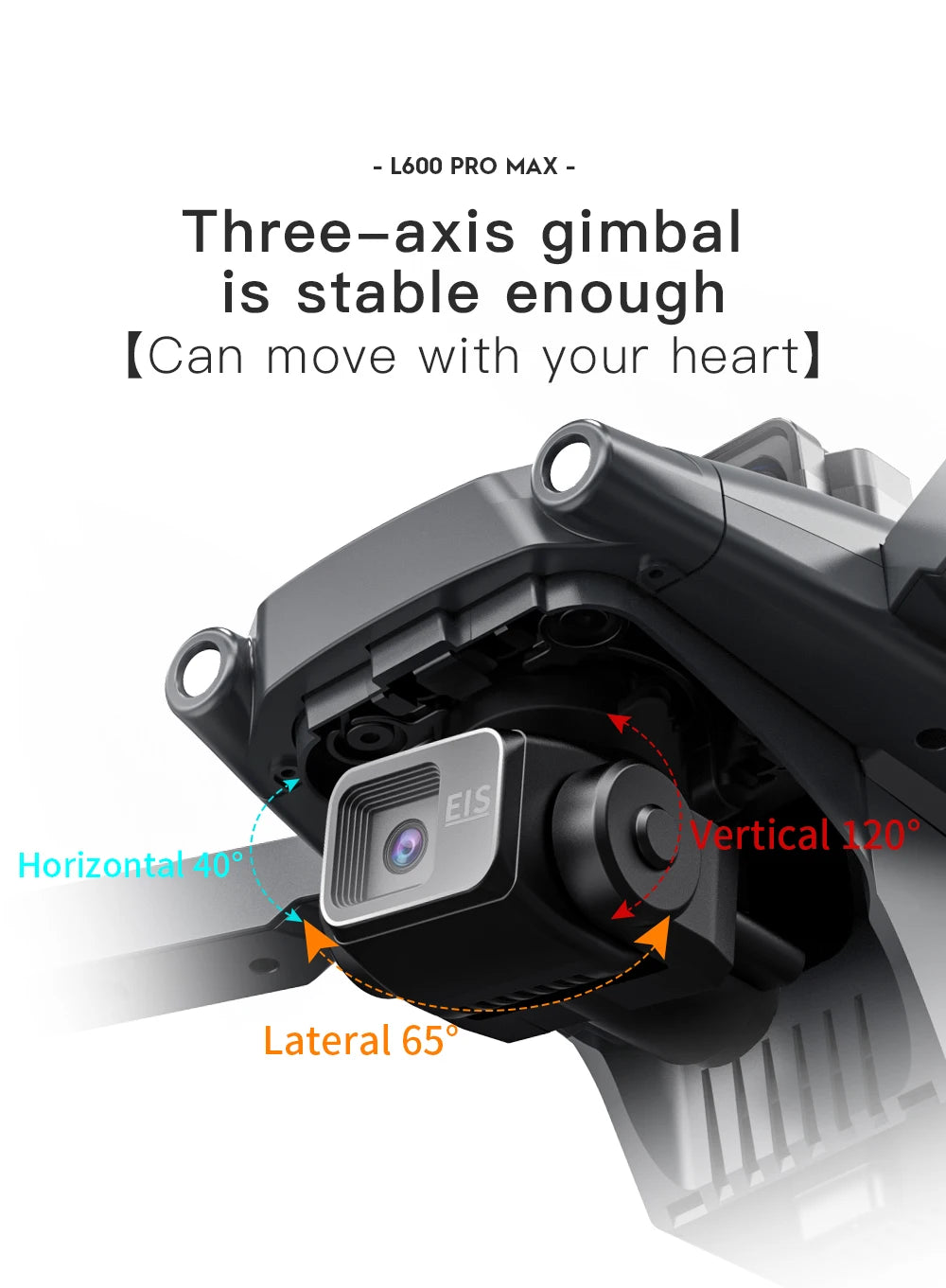L600 PRO MAX / PRO GPS Drone Professional 4K HD Dual Camera 3-Axis PTZ Brushless Obstacle Avoidance 5G WIFI RC Quadcopter Toys