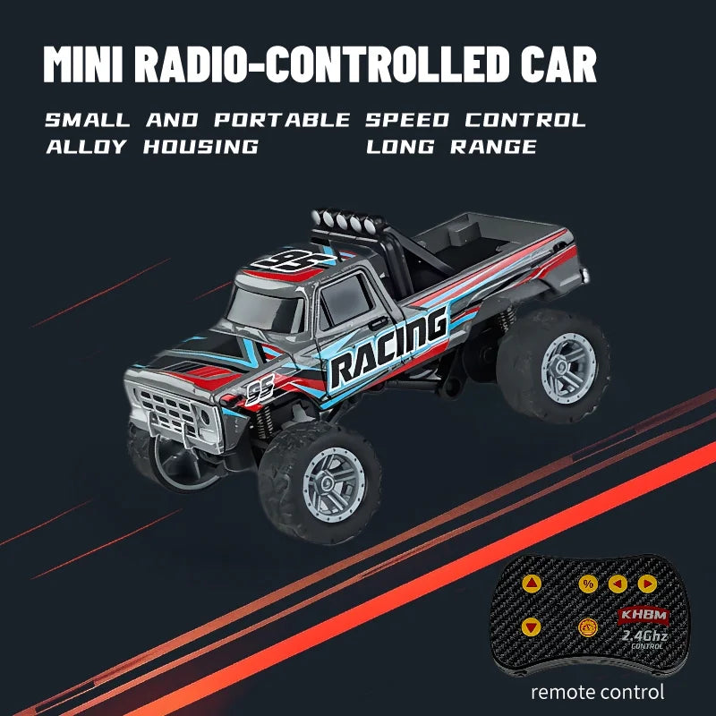 New RC Car MINI Alloy 1/64 Remote Control Car Convenient to Carry 60 Minutes of Work Time Children's Gifts Electronic Toys