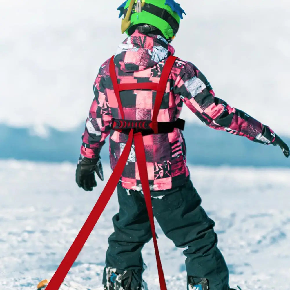 Kids Skiing Harness Safety Shoulder Strap Skating Training Snowboarding Cycling Outdoor Sport Belt for Child Beginner