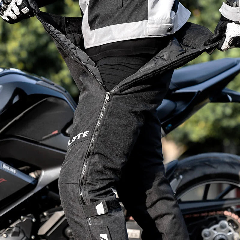 Winter Warm Motorcycle Riding Pants Quick Release Windproof Anti-Fall Wear-Resistant Motorcycle Pants for Riding