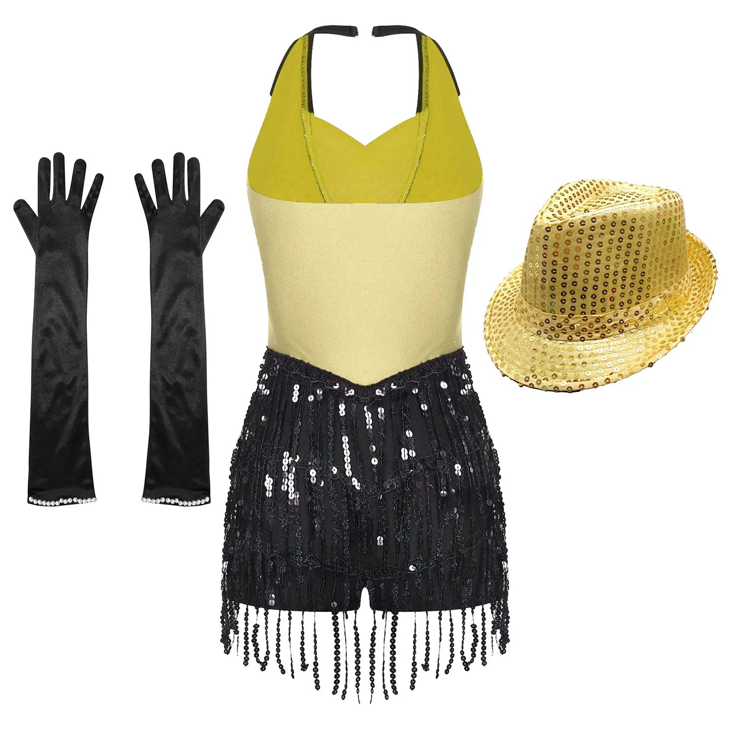 Women Modern Dance Dress Performance Costume Shiny Sequins Sleeveless Latin Jazz Tango Salsa Dance Leotard Bodysuit Dress Outfit