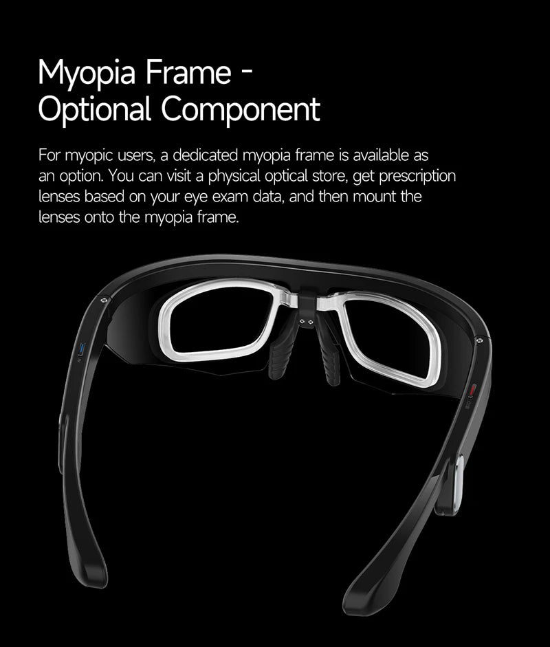 800W Pixel HD 4K Cycling Bluetooth Sports AI Smart Glasses For Photography Object Recognition Video Recording Navigation New