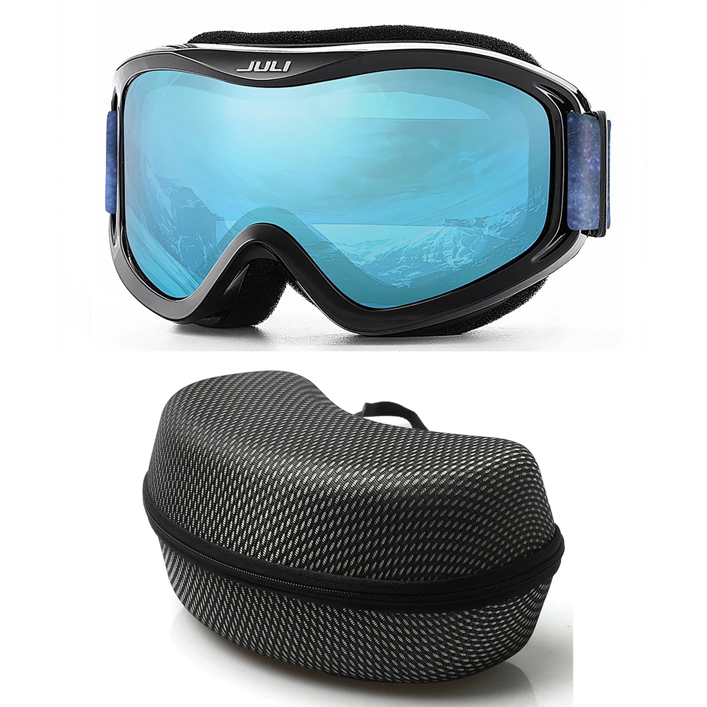 MAXJULI Professional Ski Goggles Double Layer Anti-Fog UV400 Lens Snowboarding Snow Winter Sports Goggles for Men Women BBS