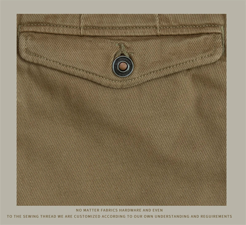 Red Tornado 11.5oz Cotton Twill Chino Garment Dyeing Vintage American Workwear Men's Pants Straight Leg