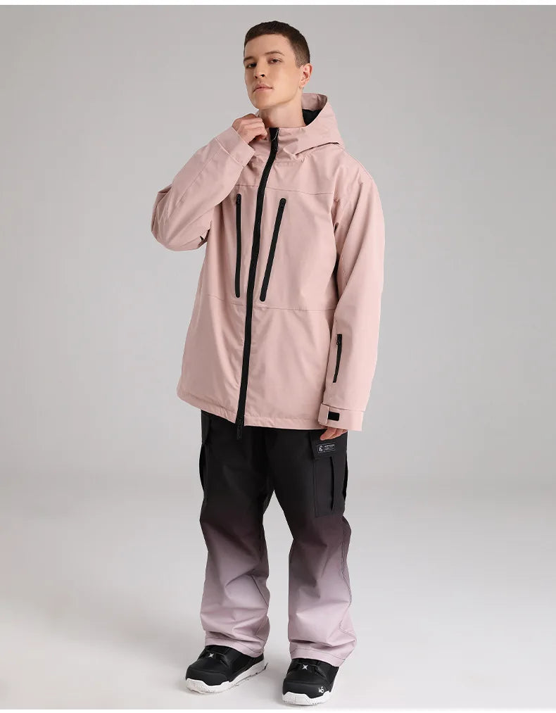 SEARIPE Winter Men Women Hooded Ski Jacket Waterproof Breathable Warm Snowboarding Coats Male And Female Outdoor Skiing Tops