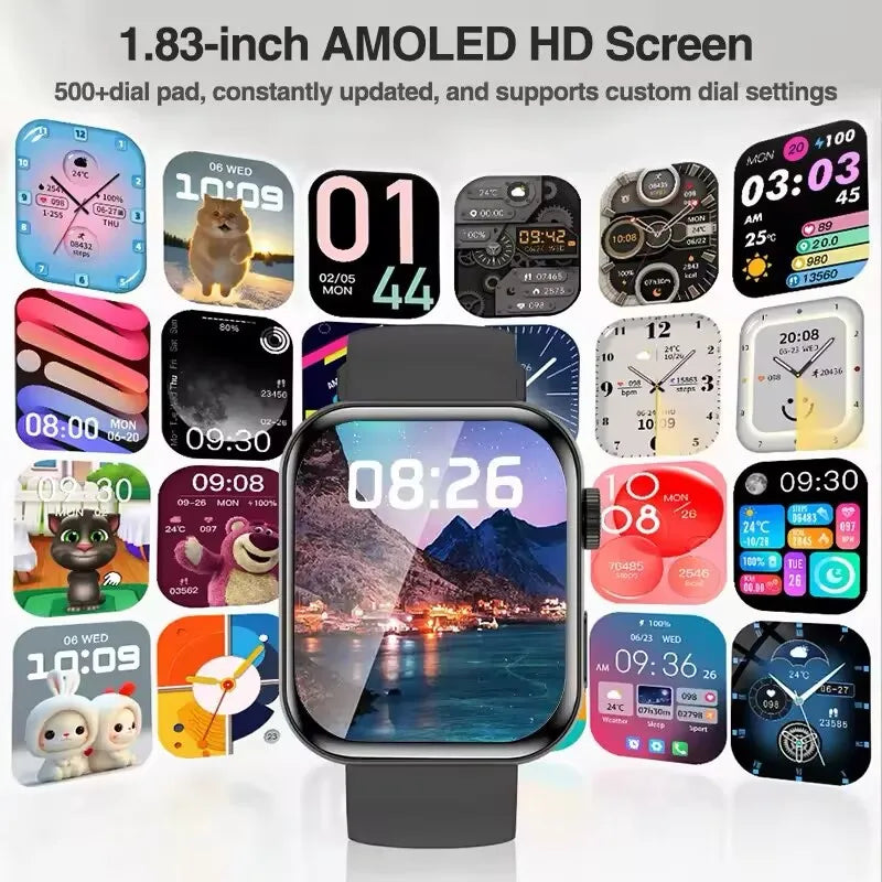 New Watch 10 Smart Watch Men Body Temperature BT Call NFC Always on Display GPS Sport Watches Women Smartwatch For Apple Android