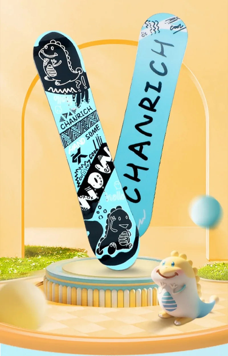 Children's All-Mountain Snowboard 80-120cm, Light Poplar Core Twin Symmetric for Beginner/Advanced Kids & Boys Girls