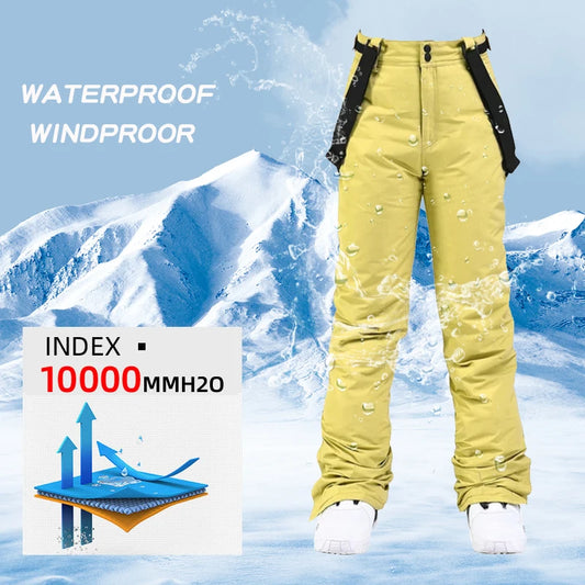 Winter Outdoor Mountain Waterproof Ski Pants For Men Women’s High Quality Windproof Warm Snow Trousers Ski Snowboarding Pants