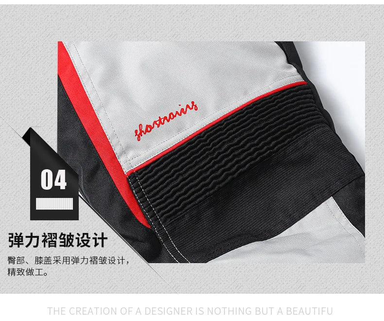Wear-Resistant Motorcycle Pants Anti-Fall Motorcycle Protection Equipment Waterproof Motocross Pant Reflective Biker Pants M-5XL
