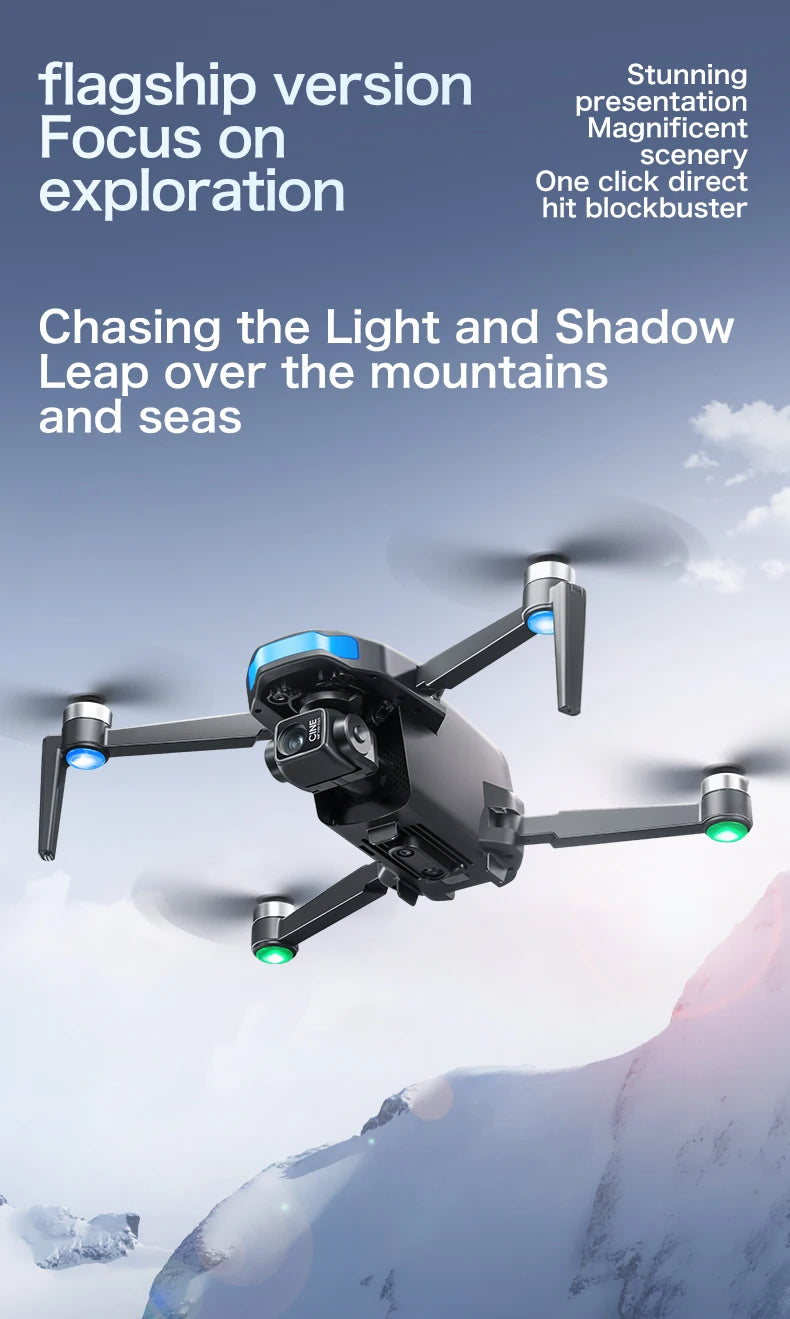 New S-X1 MAX GPS Drone Professional 8K Camera 3-axis Gimbal Aerial FPV Brush with Large Screen Remote Control Folding Quadcopter