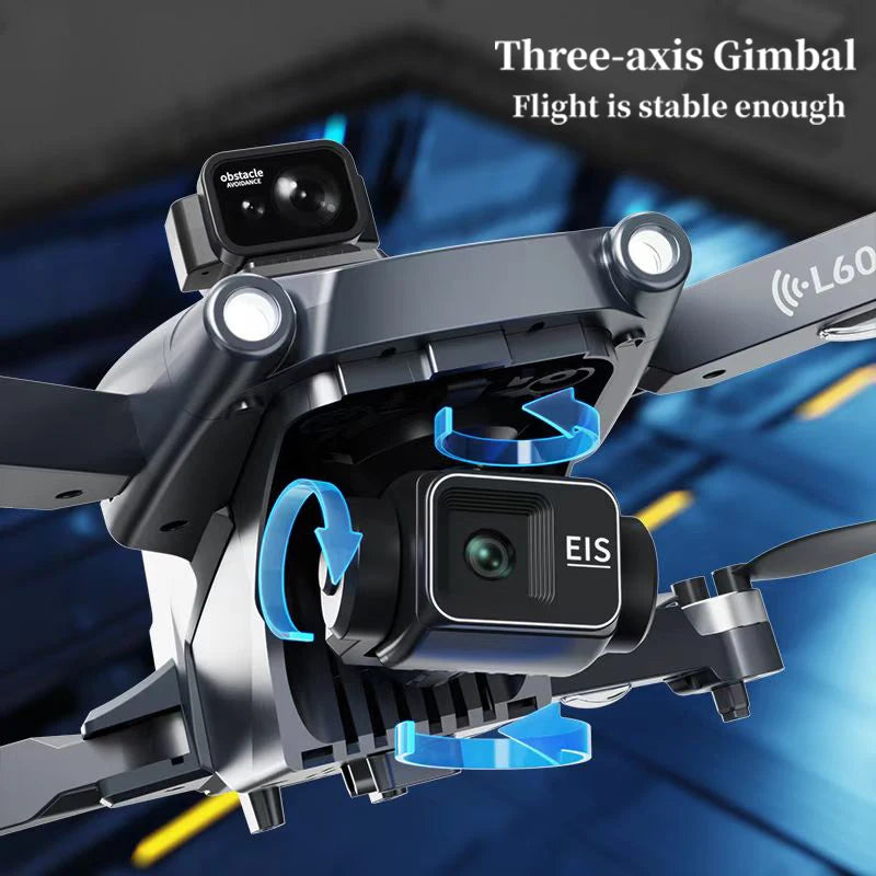 L600 PRO MAX Drone 8K Professional HD Camera 3-axis gimbal 5G WIFI FPV Obstacle Avoidance Brushless Large Screen Quadcopter Toys