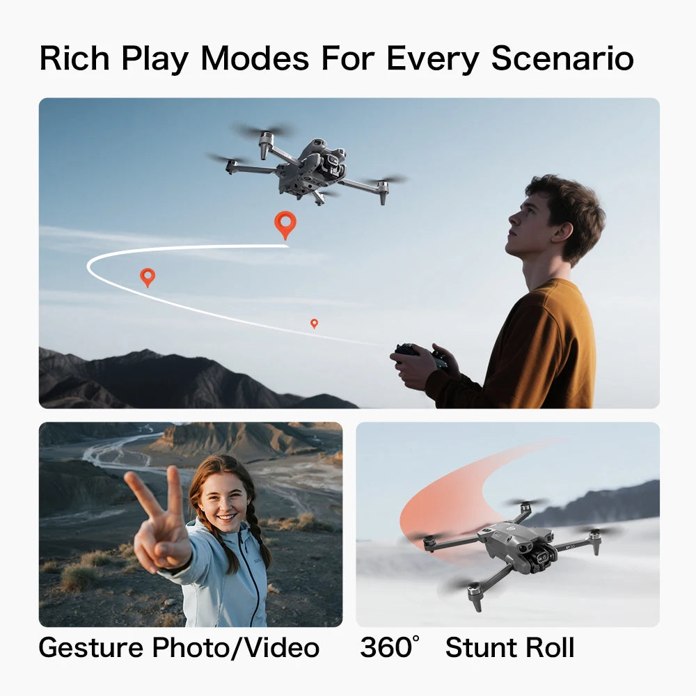 Original GT50 Drone Dual Camera 5G 8K Aerial Aircraft Obstacle Avoidance UAV Fixed GPS Remote Control  Foldable Quadcopter Gifts