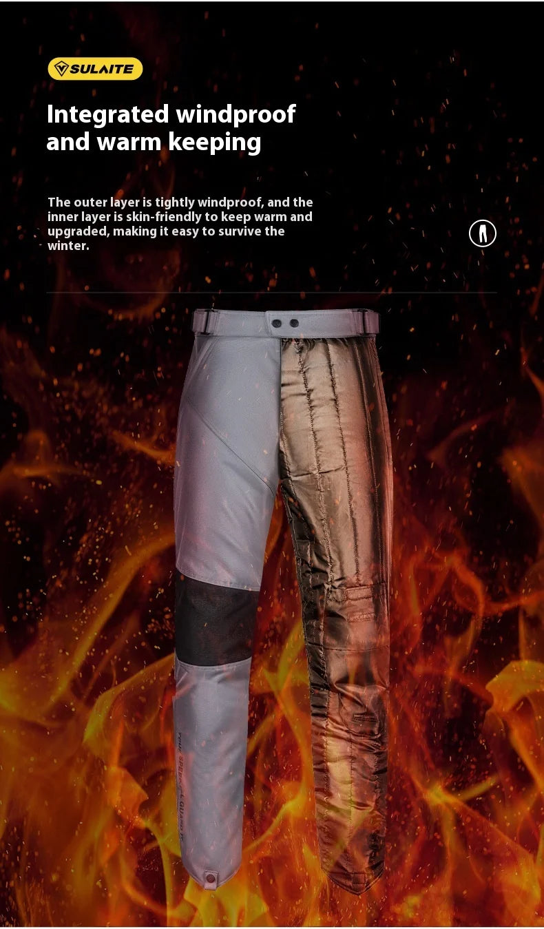Motorcycle Riding Pants Quick Take Off Waterproof Windproof Thermal Protective Pants For Men And Women Winter Warm Racing Pants