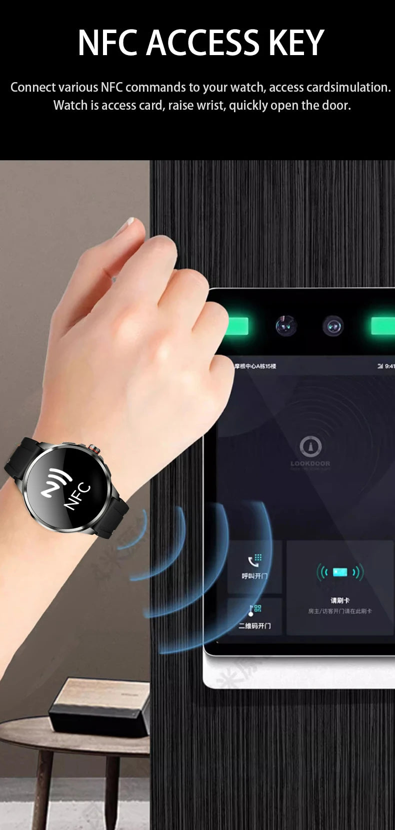 Original H99 Smart Watch Android Watches Amoled Smartwatch With 190° Rotary Camera Google Play Store 1.95inch Amoled Screen