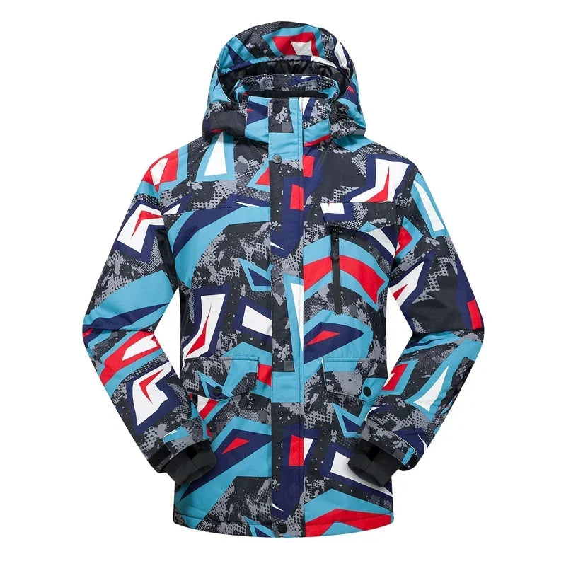 High Quality Men's Winter Waterproof Snowboard Jacket Pants Set Male Breathable Windbreak for Adults Ski Suits