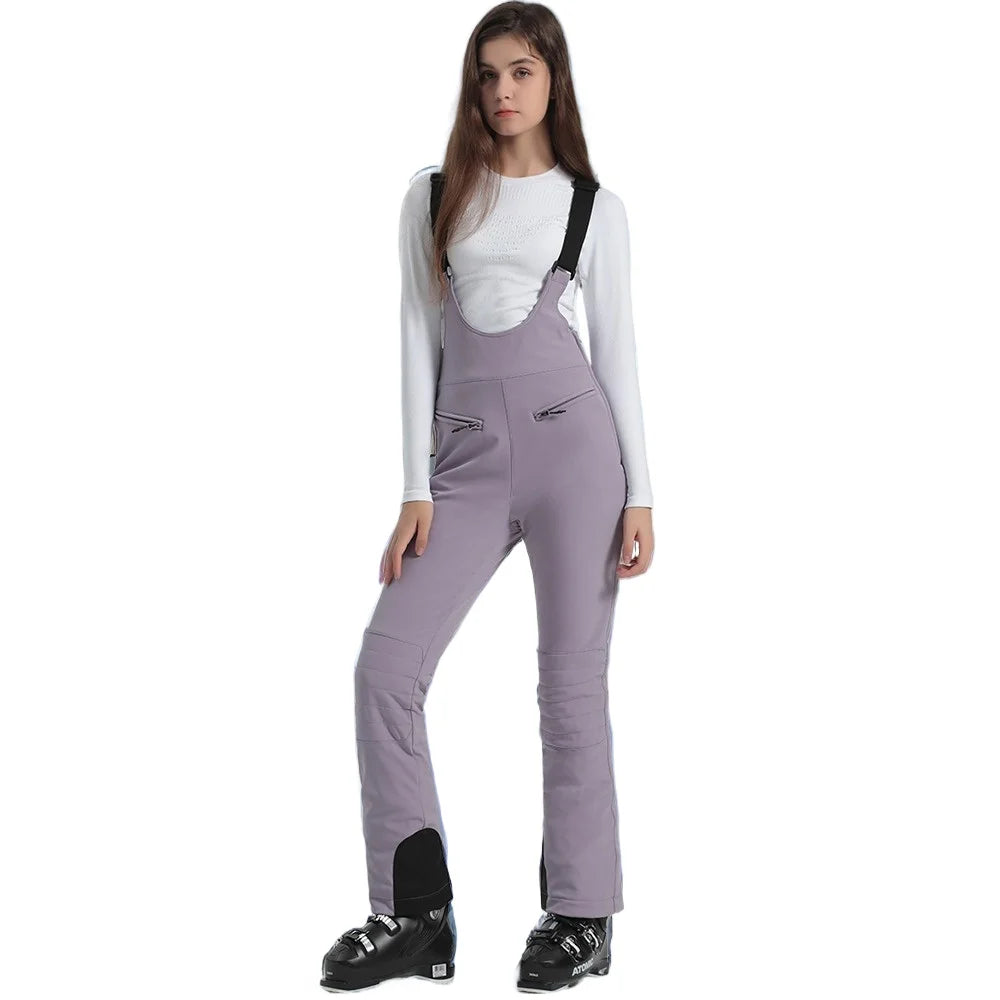 Winter New Skiing Pants 2025 Female Slim Snow Trousers Women Sport Windproof Ski Overalls Outdoor Mountain Snowboard Jumpsuits