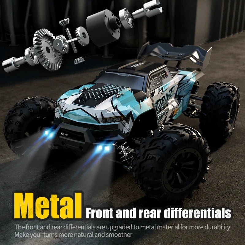 4WD 1:16 80KM/H Super Brushless 50KM/H Brushed RC Car 4x4 Off Road Remote Control High Speed Drift Racing Truck Toy Kids Adults