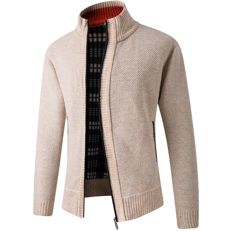 LEGIBLE 2025 Men's Sweaters Autumn Winter Wool Zipper Cardigan Sweaters Man Casual Knitwear Sweatercoat Male