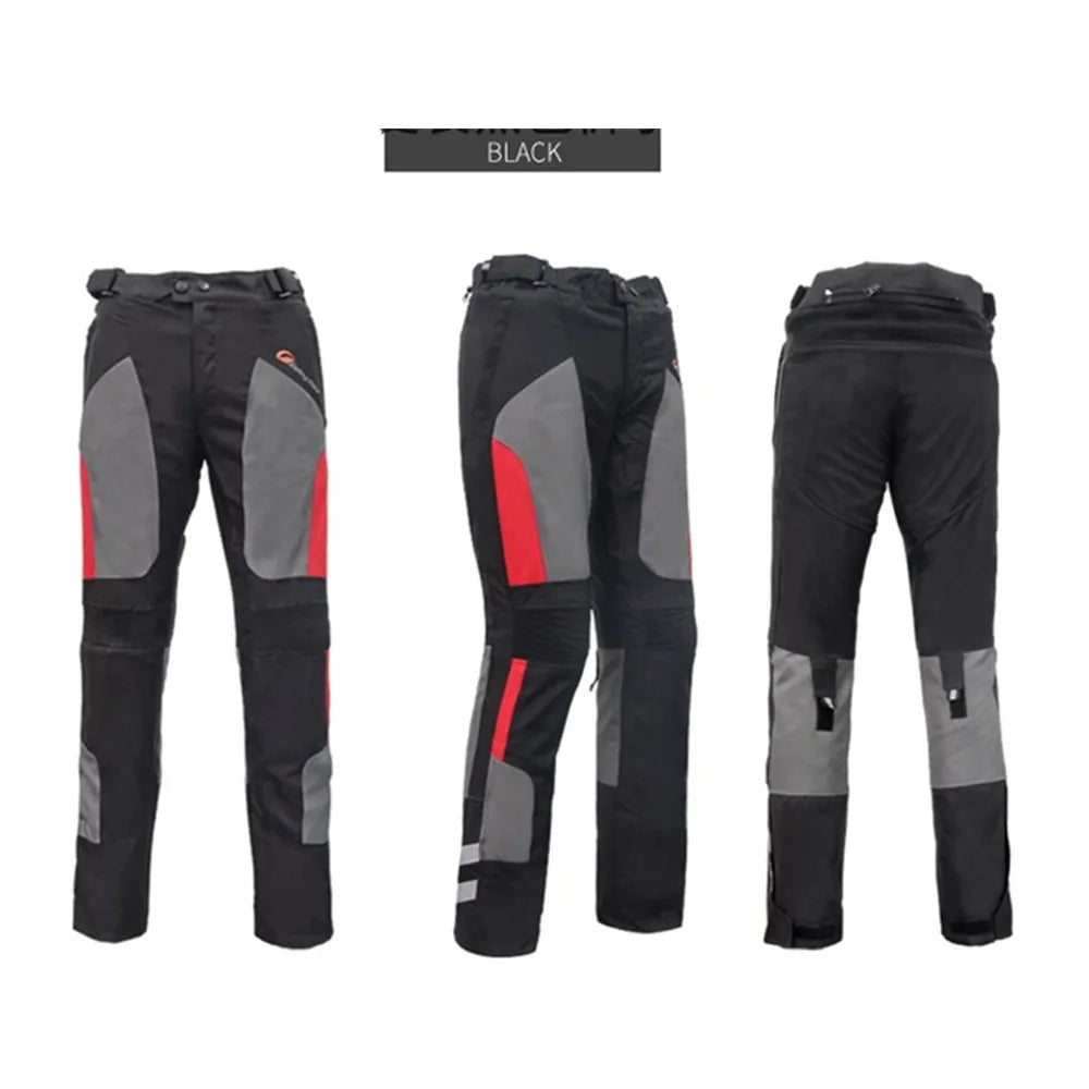 Motorcycle Pants Summer Breathable Winter Warm Motorbike Riding Protective Waterproof Trousers with free Liner and Kneepads HP12