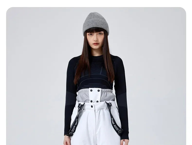 Outdoor Skiing Trousers Women Men's Ski Pants Winter Thickened Windproof Waterproof Warm 2025 Snowboarding Snow Strap Pants