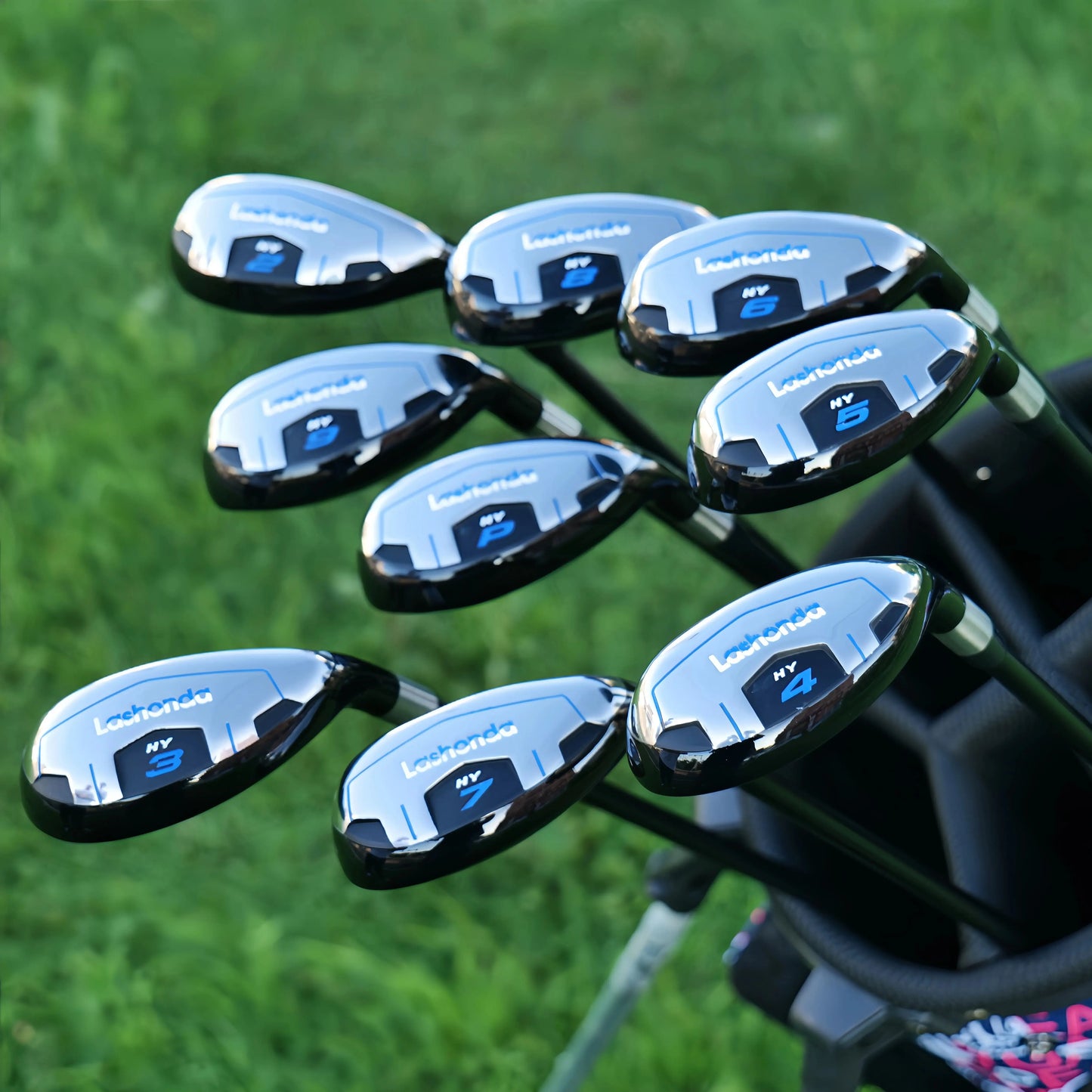 Lashonda Men's Golf Hybrid Clubs – Chicken Leg Stainless Steel Clubhead, Small Hollow Design, SR Flex Carbon Shaft, High Elast