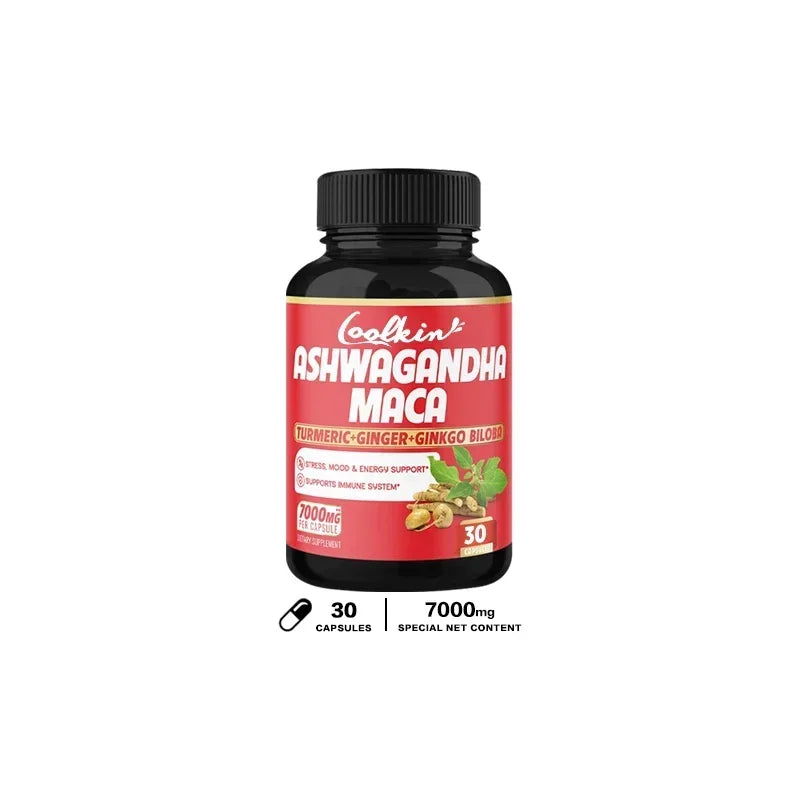 Ashwagandha and Maca Supplements - Male Supplements, Stamina & endurance, Supports Reproductive Health