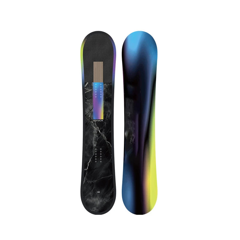 White Poplar Wood Core Waterproof All Mountain Ski Board Set Base All Terrain Suitable Bindings Boots Snowboarding